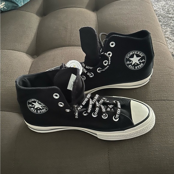 Converse Black and White High-Top Sneakers - Picture 1 of 4